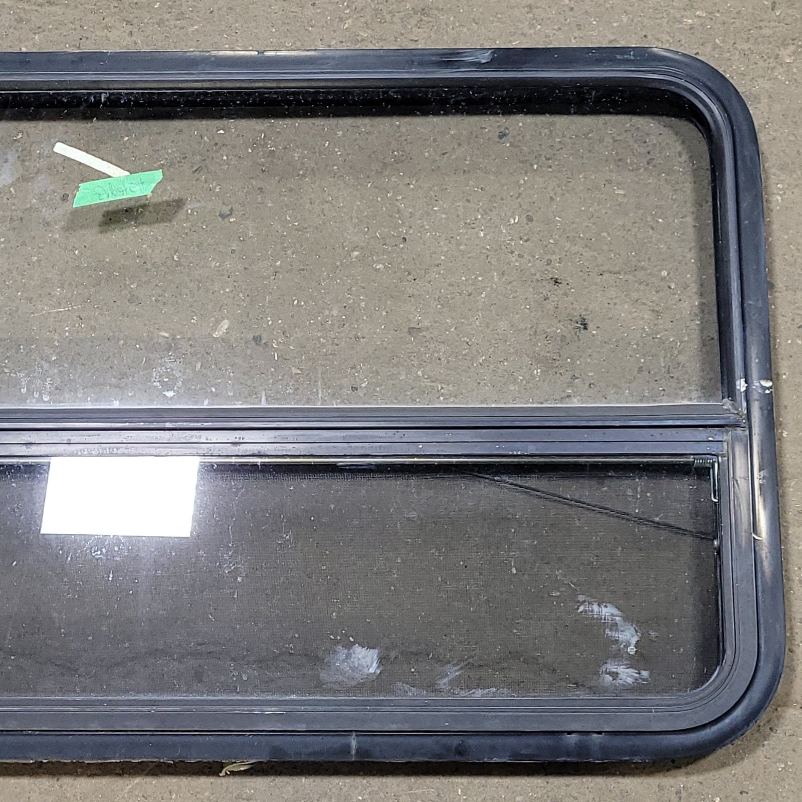 Used Black Radius Opening Window : 45 3/8