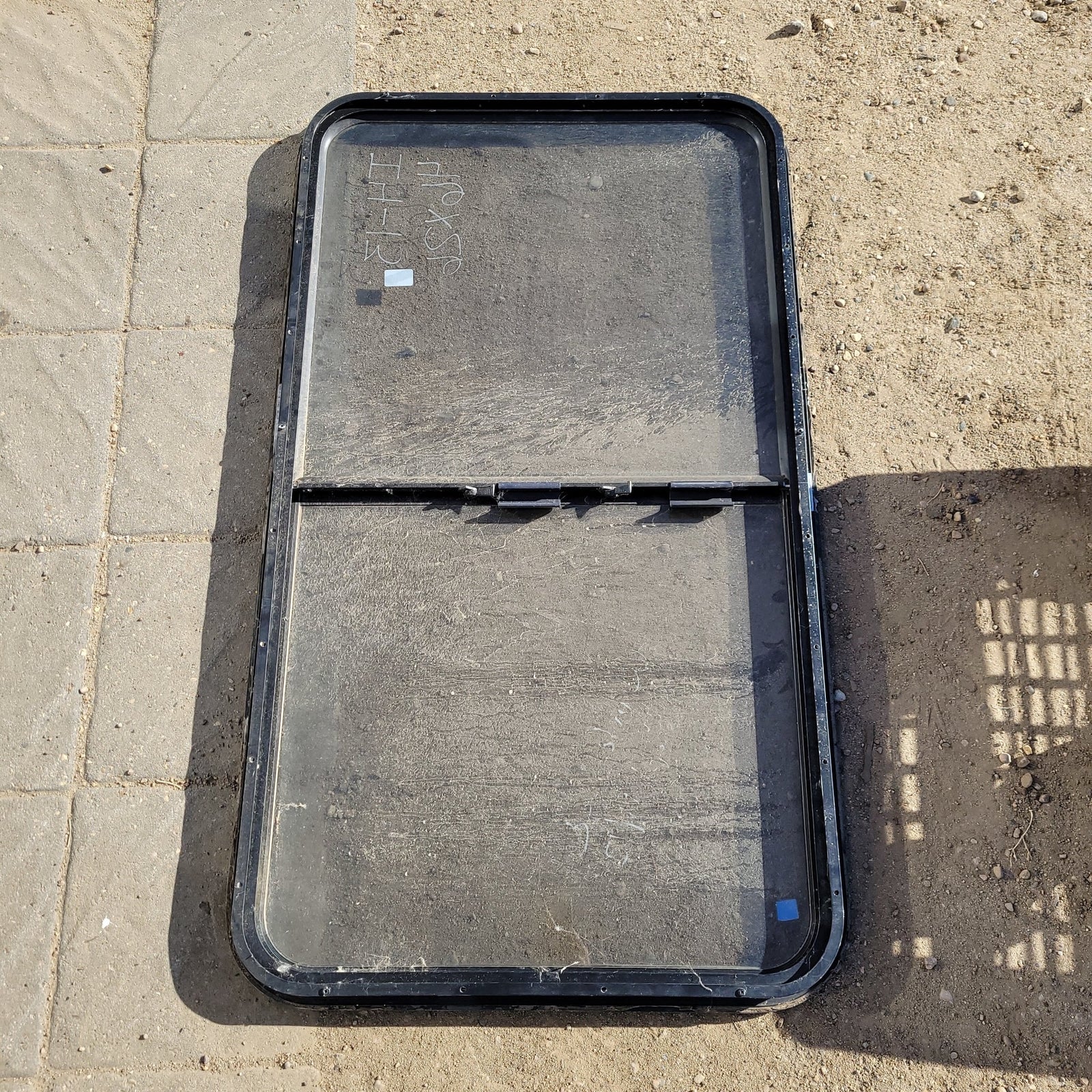 Used Black Radius Opening Window : 46 X 26 X 2