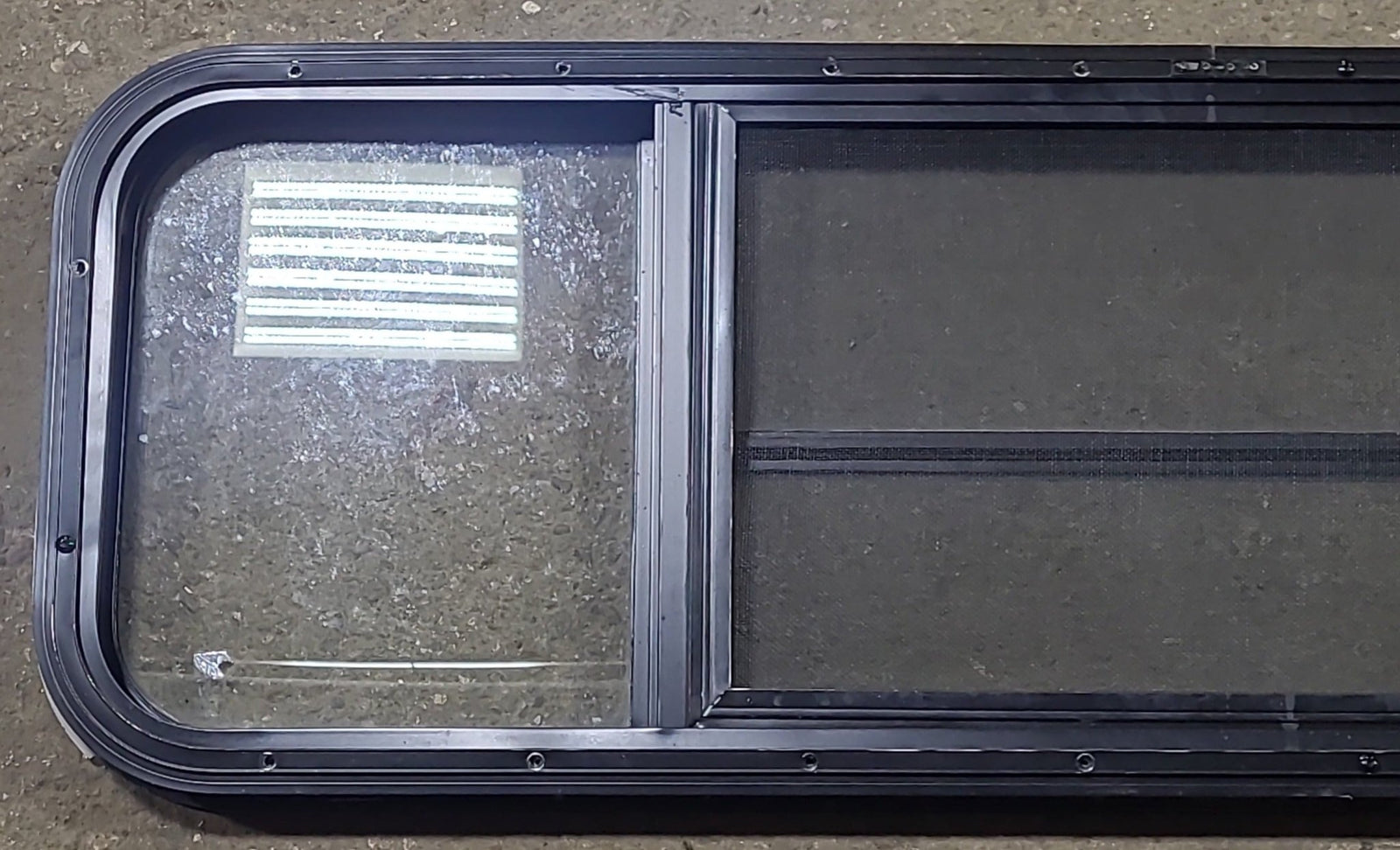 Used Black Radius Opening Window : 47 1/2