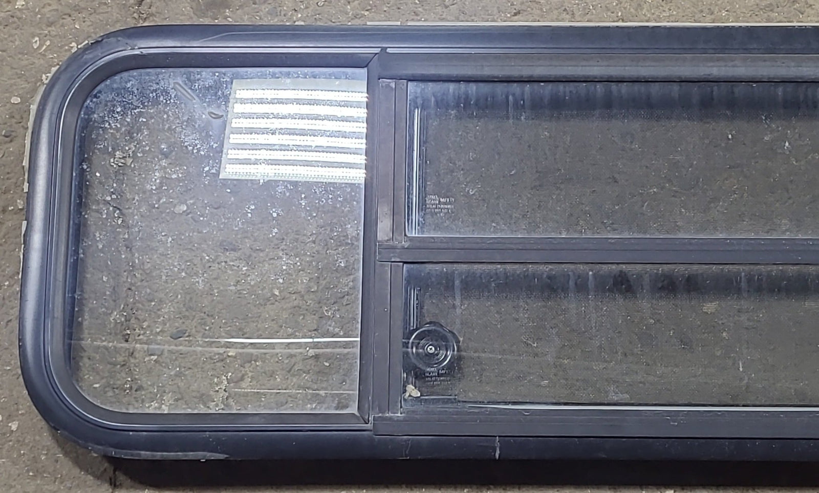 Used Black Radius Opening Window : 47 1/2