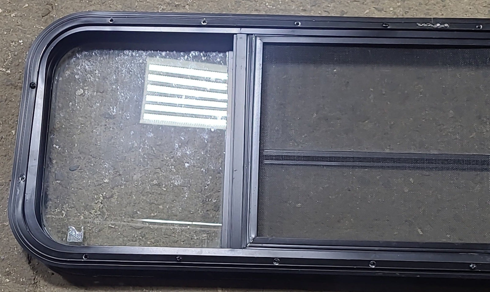 Used Black Radius Opening Window : 47 1/2