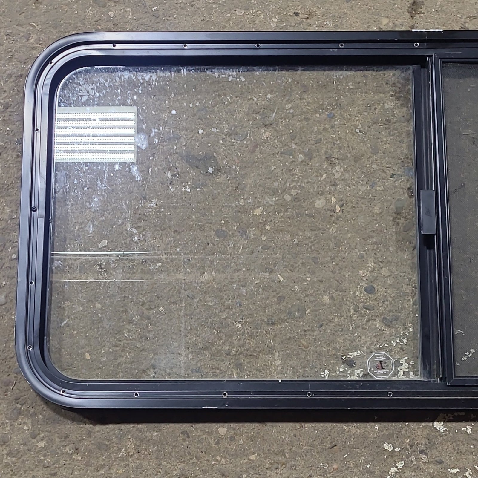 Used Black Radius Opening Window : 47 1/2