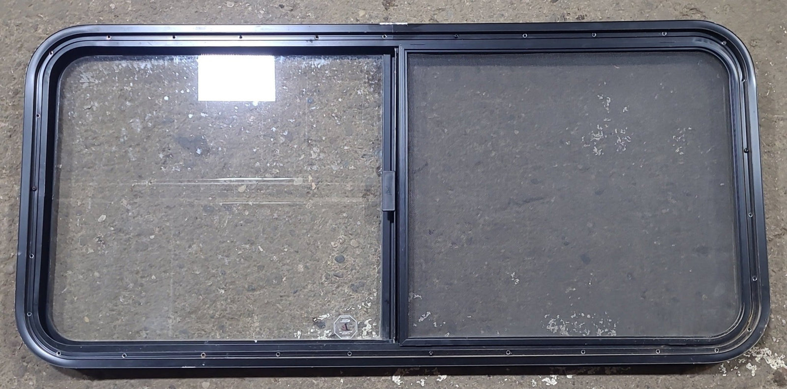 Used Black Radius Opening Window : 47 1/2