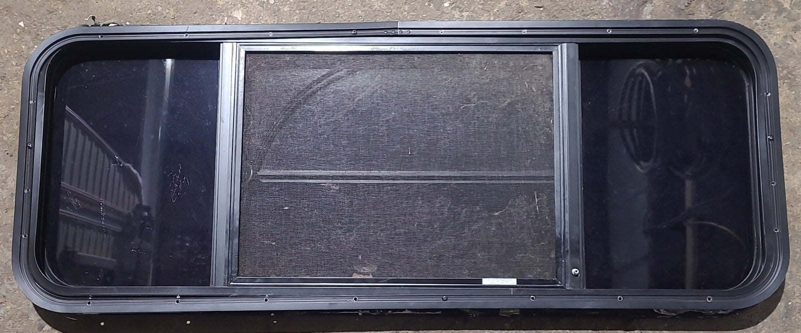 Used Black Radius Opening Window : 47 1/2