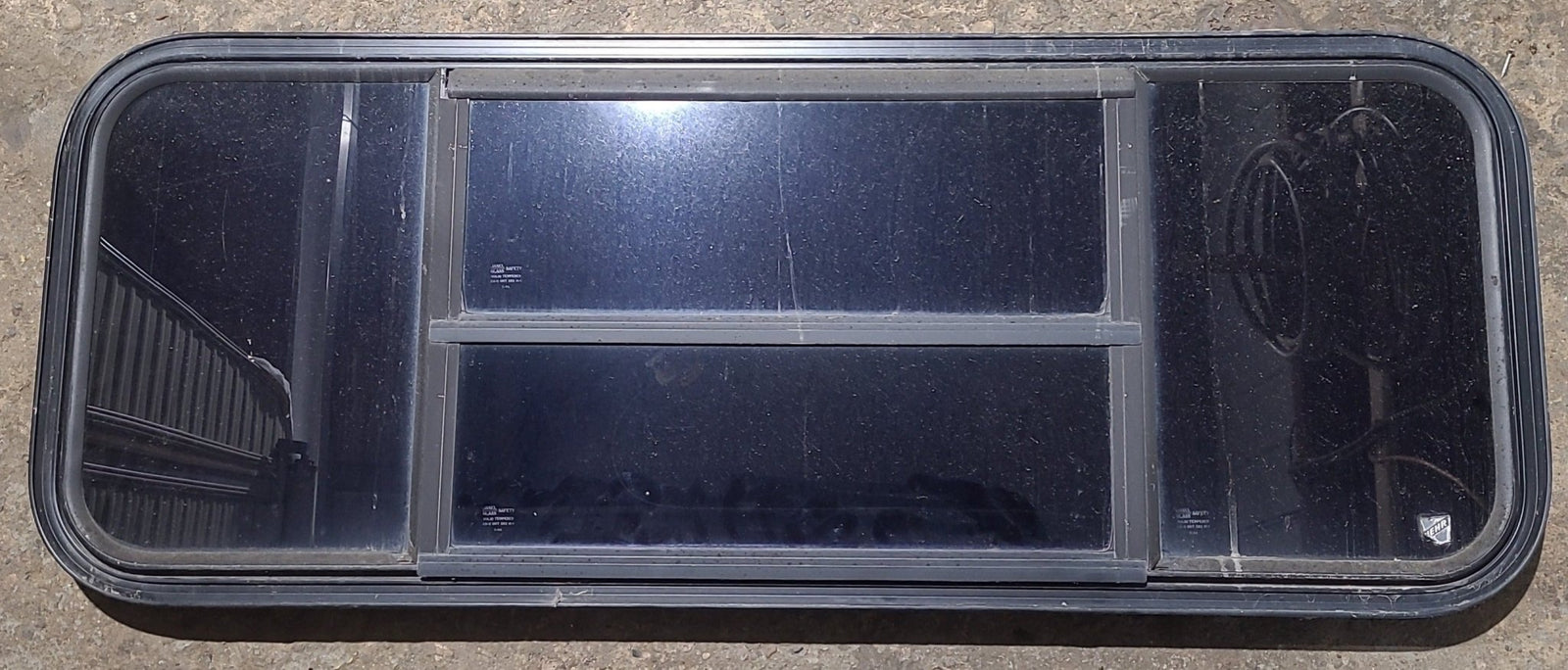 Used Black Radius Opening Window : 47 1/2