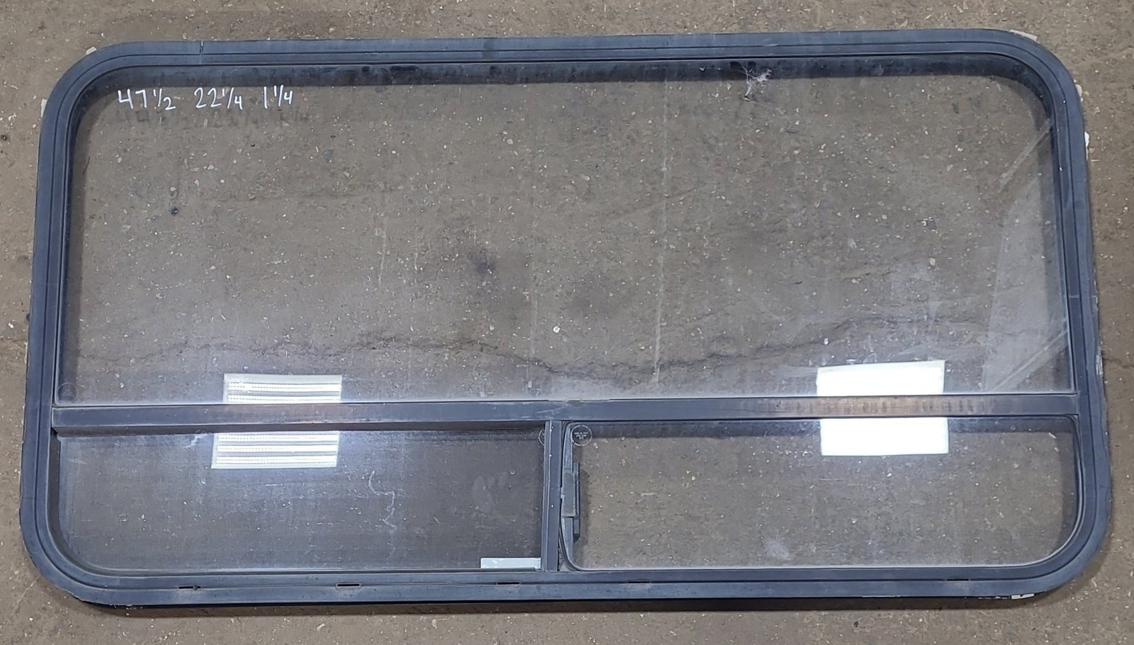 Used Black Radius Opening Window : 47 1/2