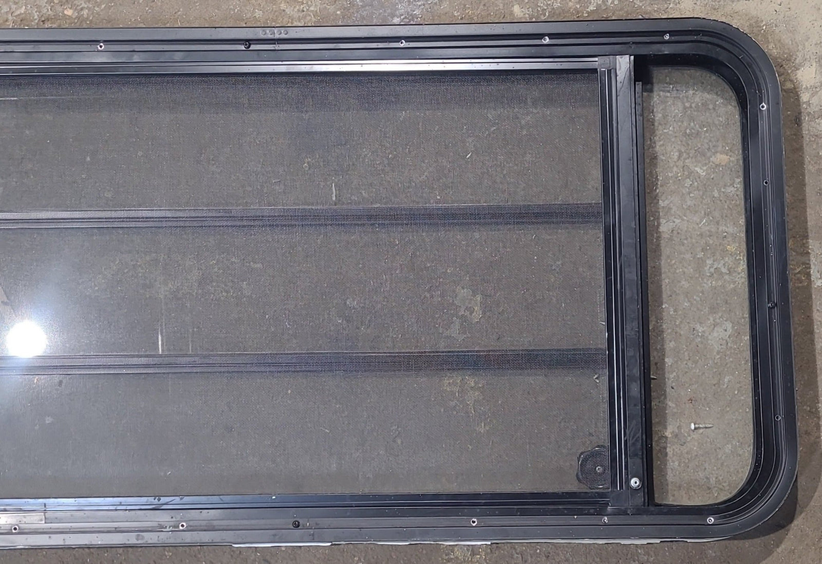 Used Black Radius Opening Window : 47 1/2