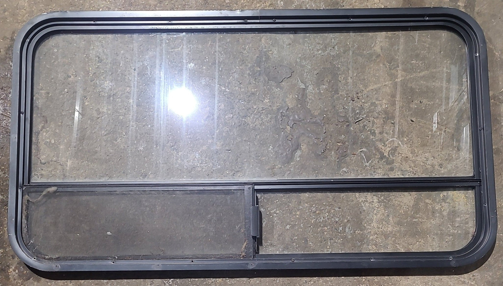 Used Black Radius Opening Window : 47 1/2