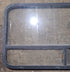 Used Black Radius Opening Window : 47 1/2" W x 25 1/2" H x 1 1/2" D - Young Farts RV Parts