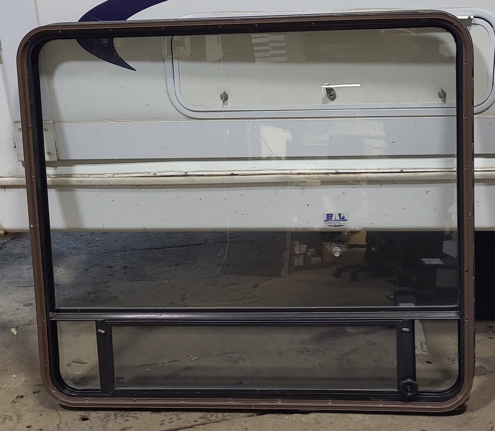 Used Black Radius Opening Window : 47 1/2