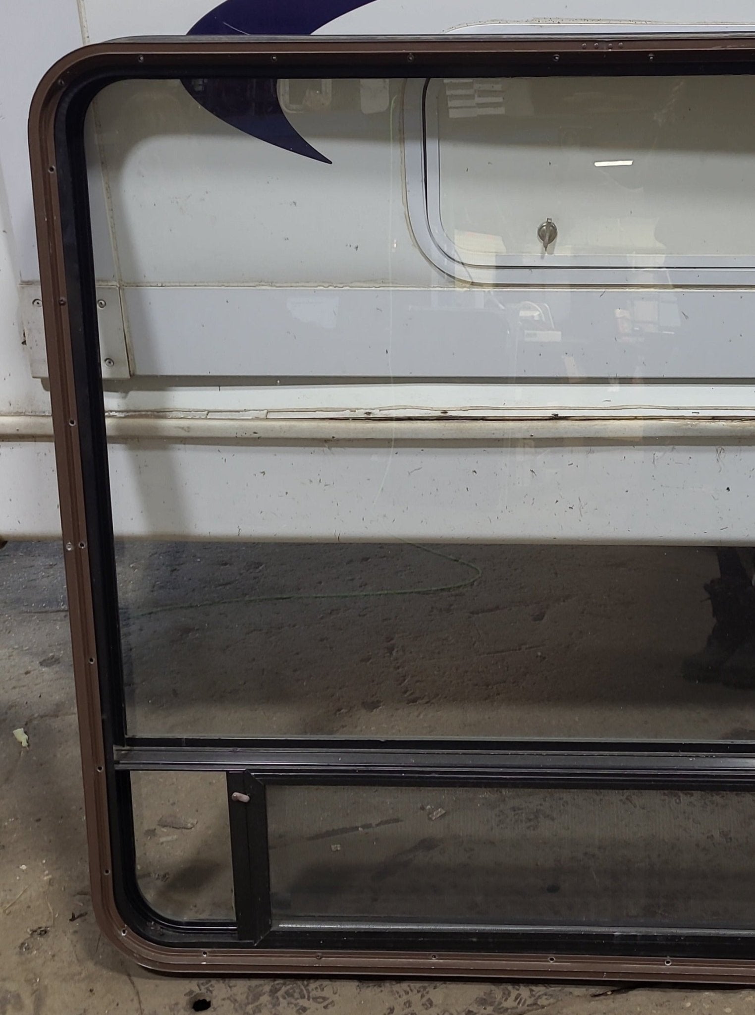 Used Black Radius Opening Window : 47 1/2