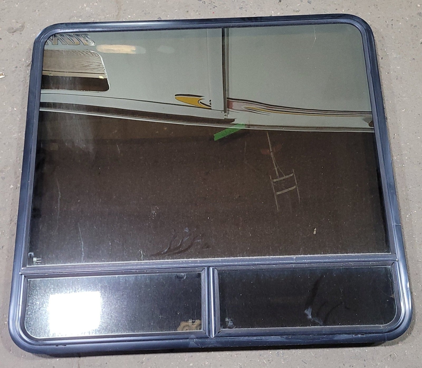 Used Black Radius Opening Window : 47 1/2