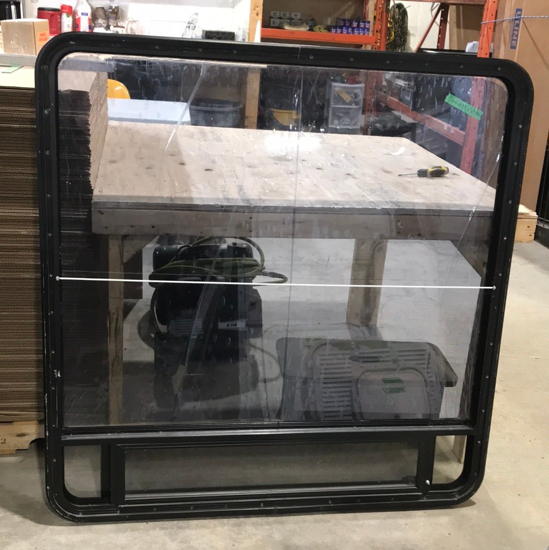 Used Black Radius Opening Window : 47 1/2