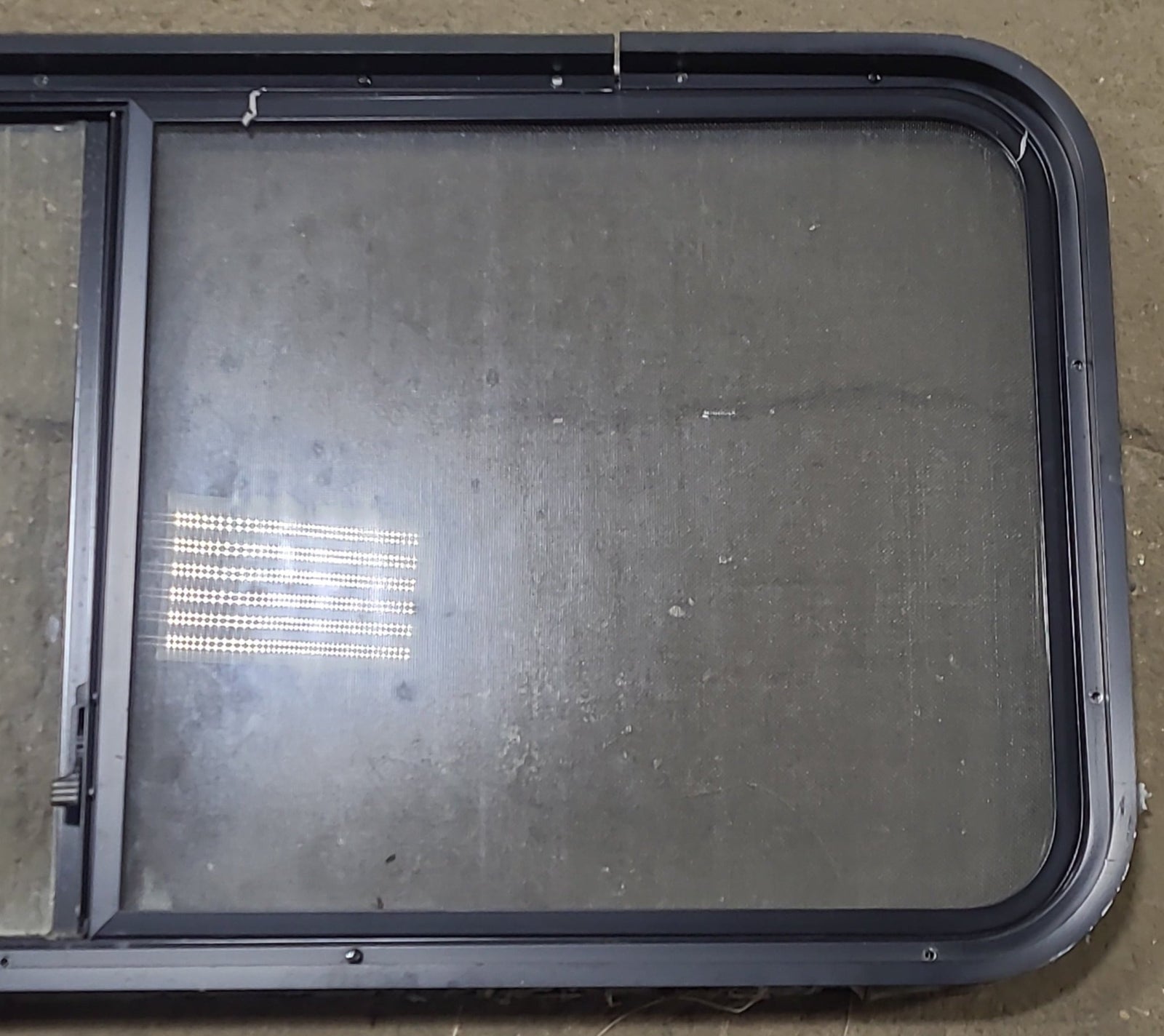 Used Black Radius Opening Window : 47 3/8