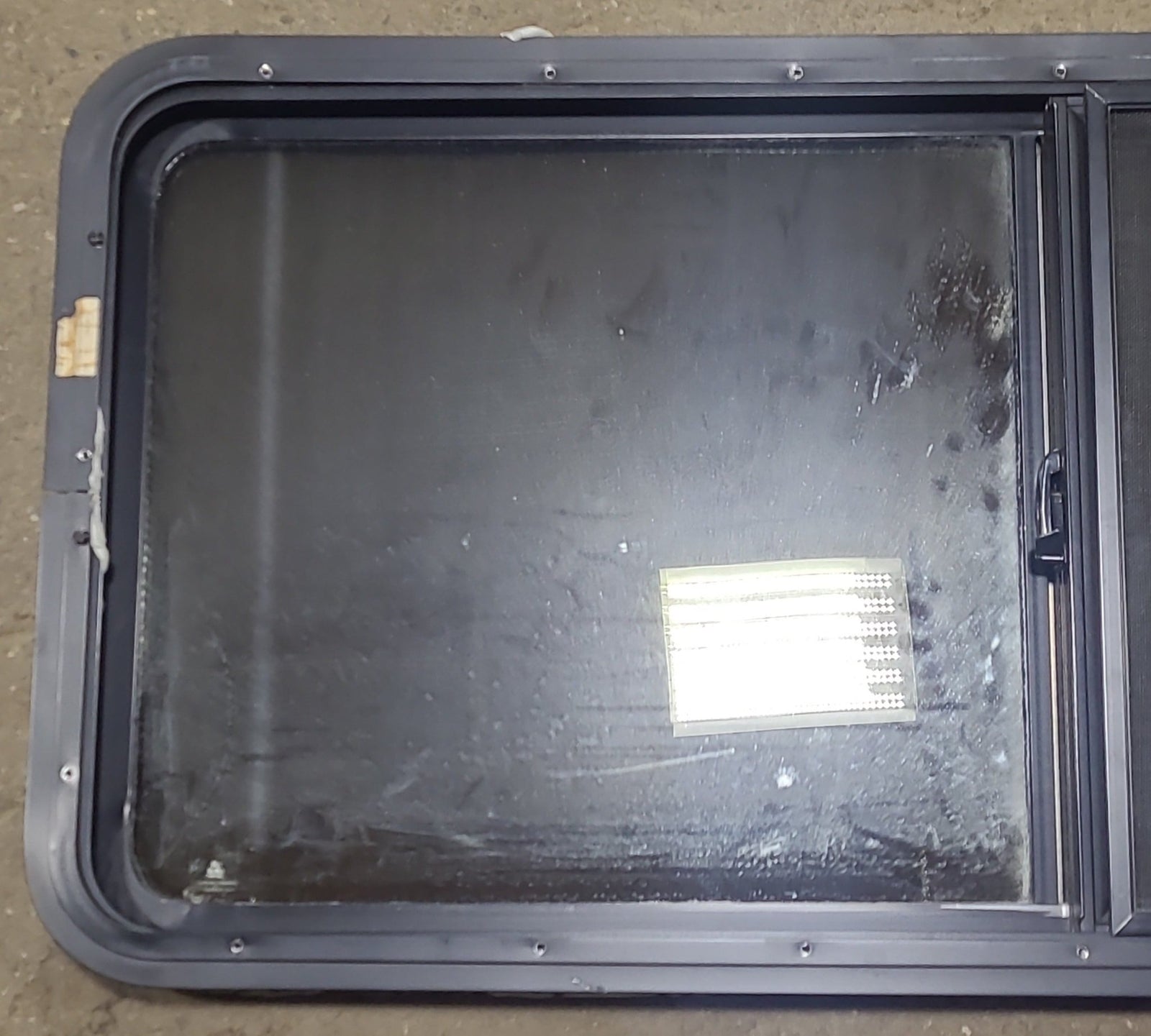 Used Black Radius Opening Window : 47 5/8