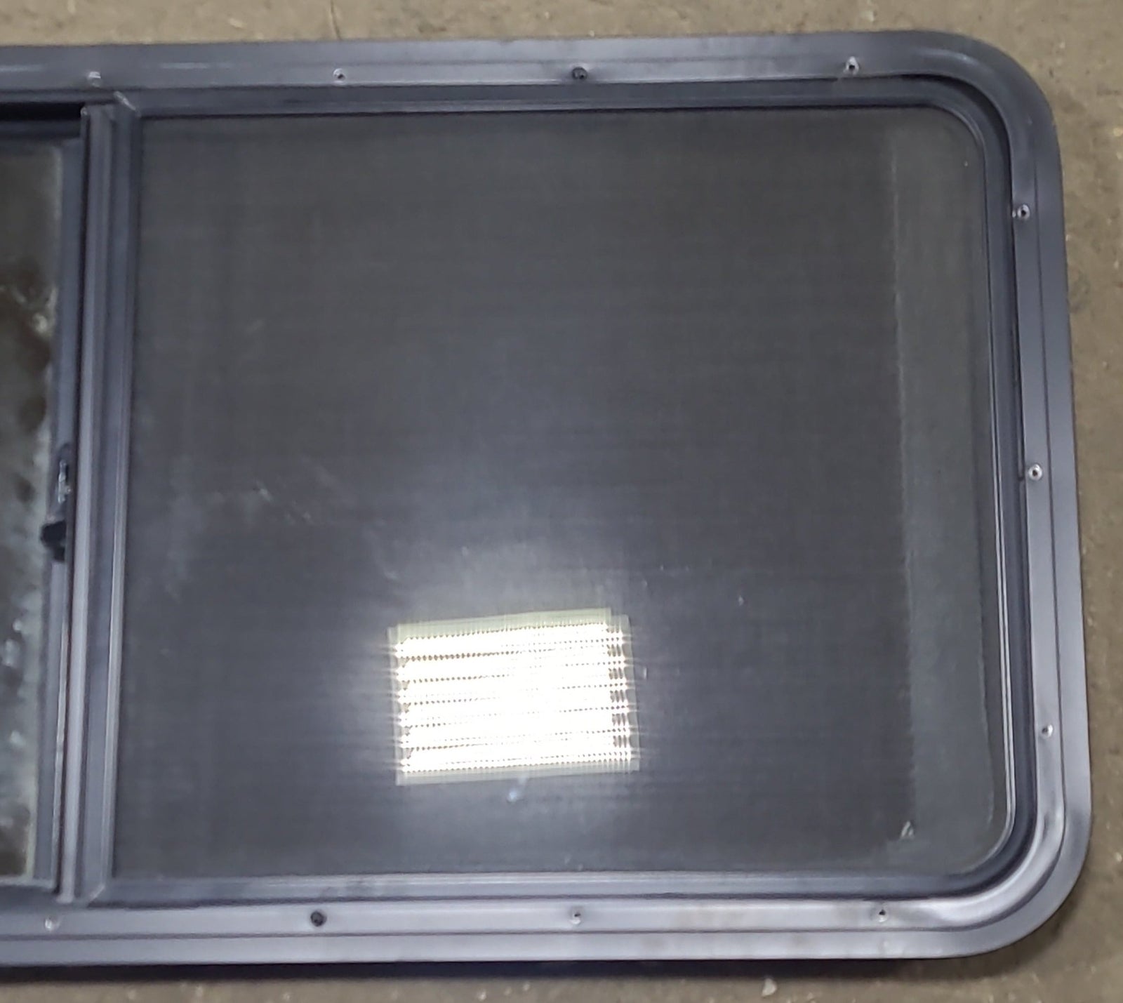 Used Black Radius Opening Window : 47 5/8