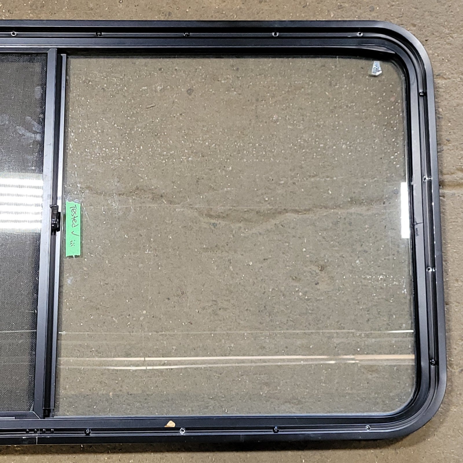 Used Black Radius Opening Window : 48 1/2