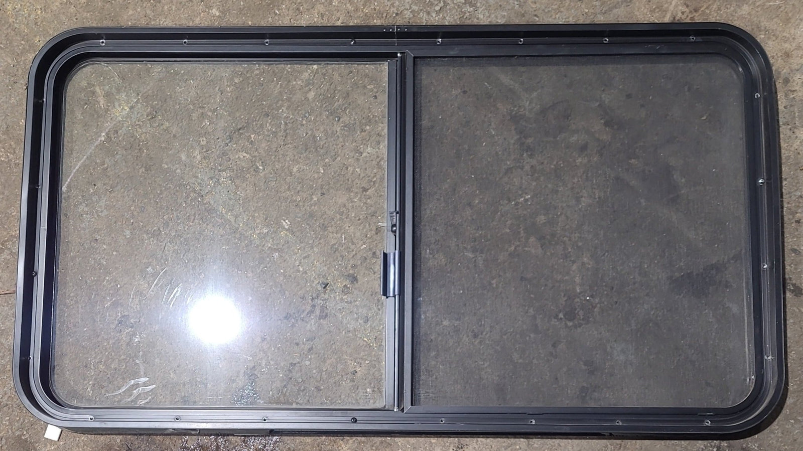 Used Black Radius Opening Window : 48 1/2