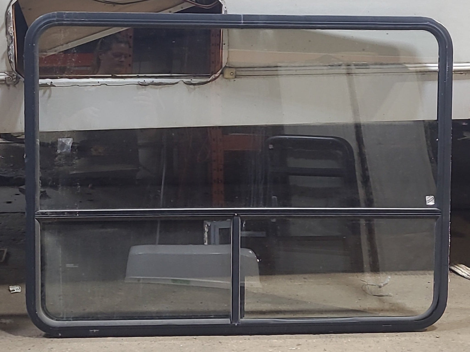 Used Black Radius Opening Window : 48 1/2