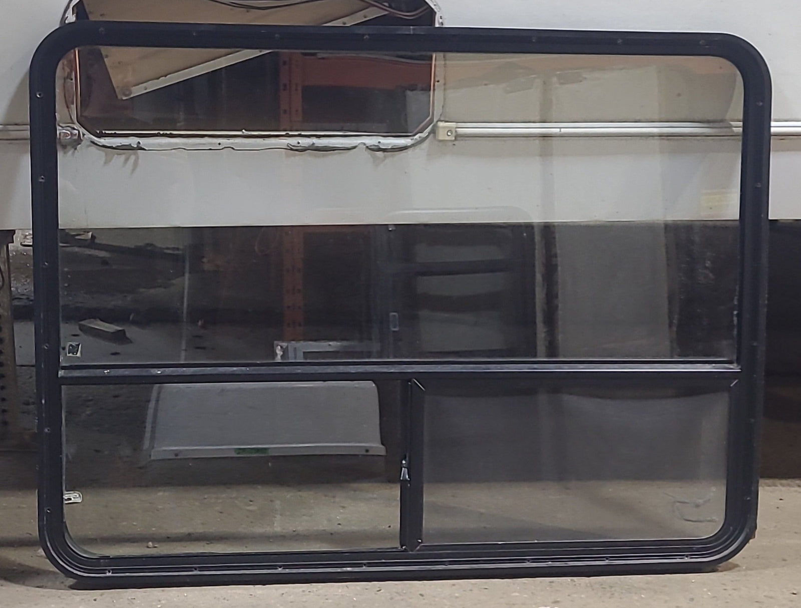 Used Black Radius Opening Window : 48 1/2