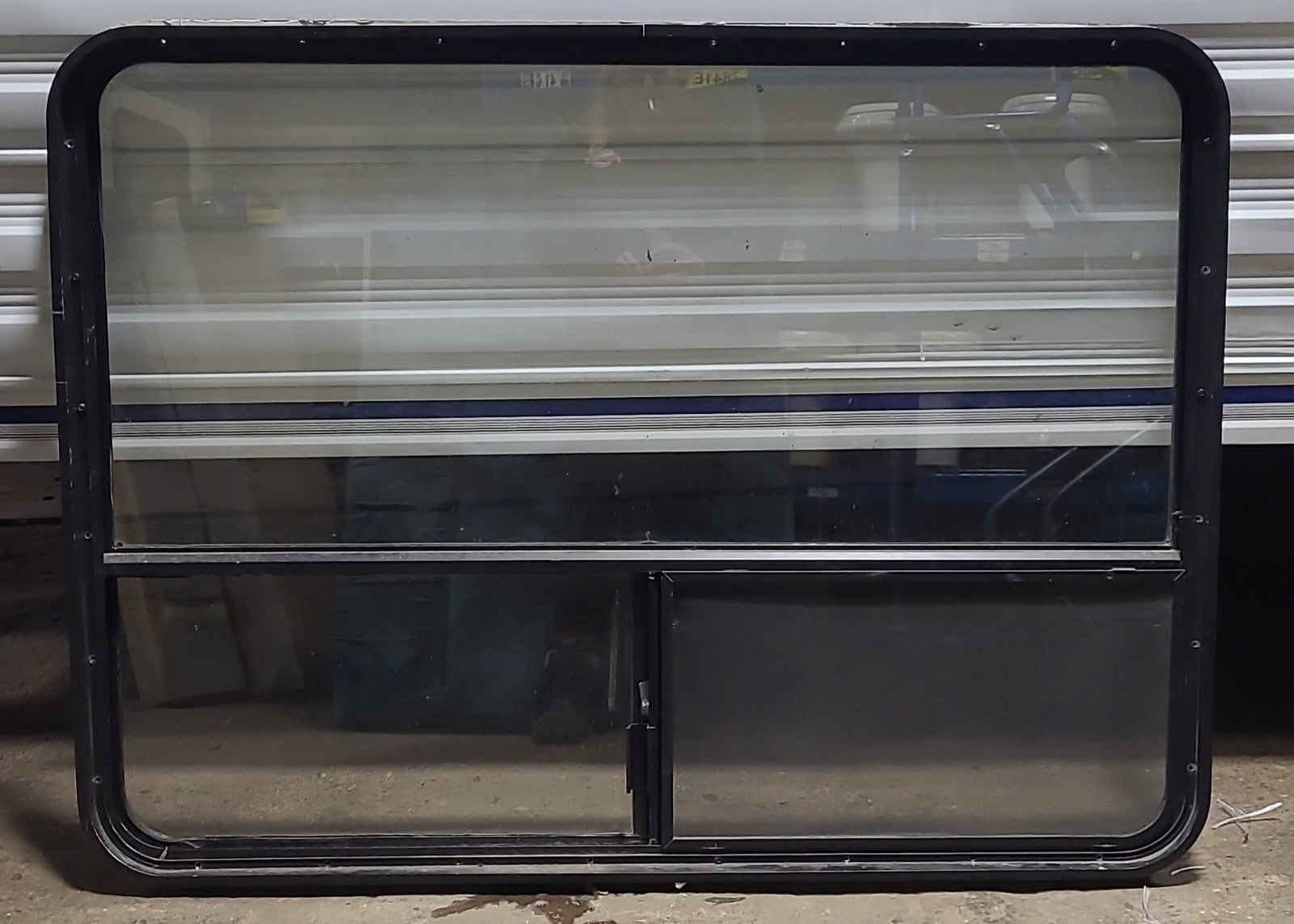 Used Black Radius Opening Window : 48 1/2