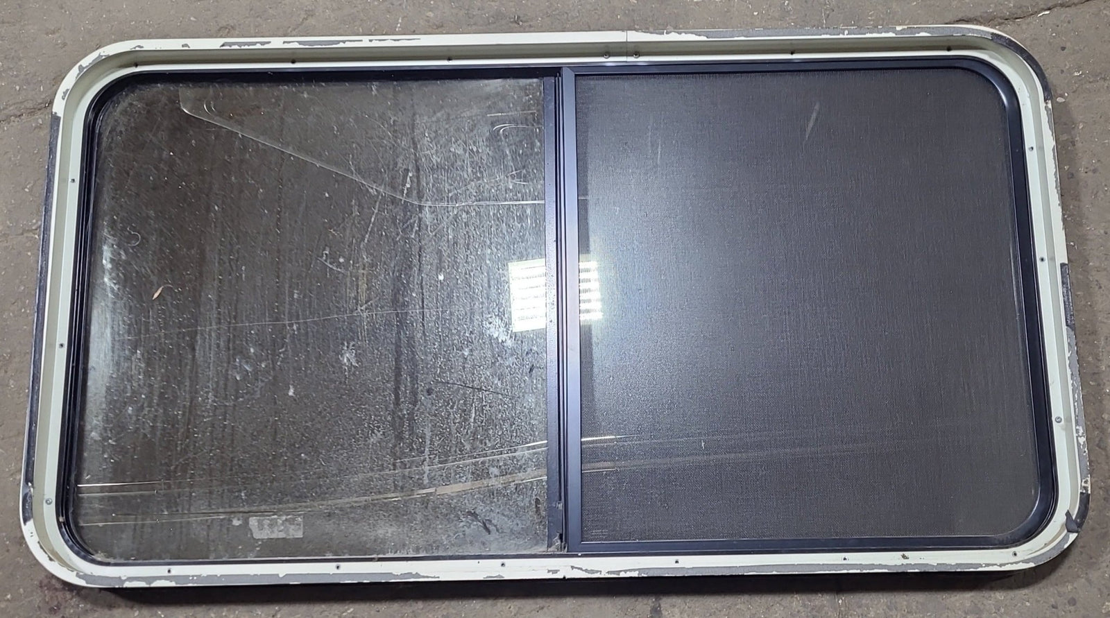 Used Black Radius Opening Window : 48 1/4