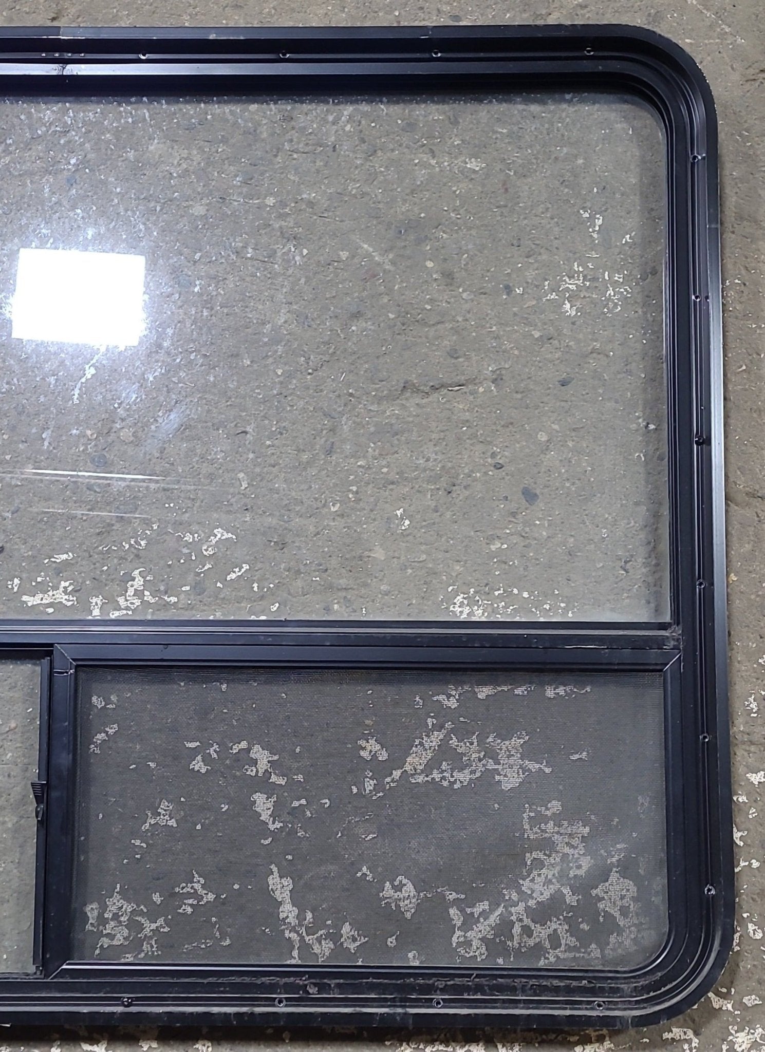 Used Black Radius Opening Window : 48 1/4