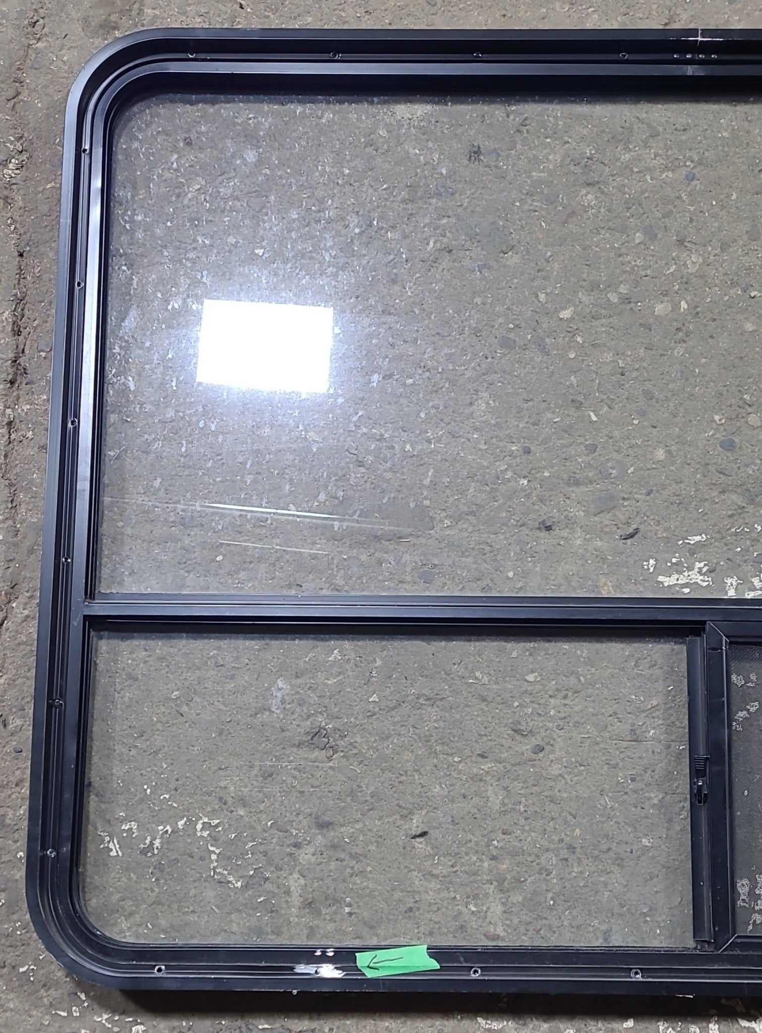 Used Black Radius Opening Window : 48 1/4