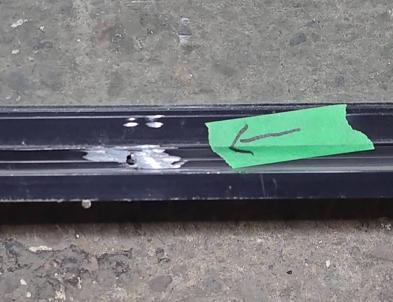 Used Black Radius Opening Window : 48 1/4