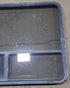 Used Black Radius Opening Window : 48 1/4" W x 35 3/4" H x 1 3/4" D - Young Farts RV Parts
