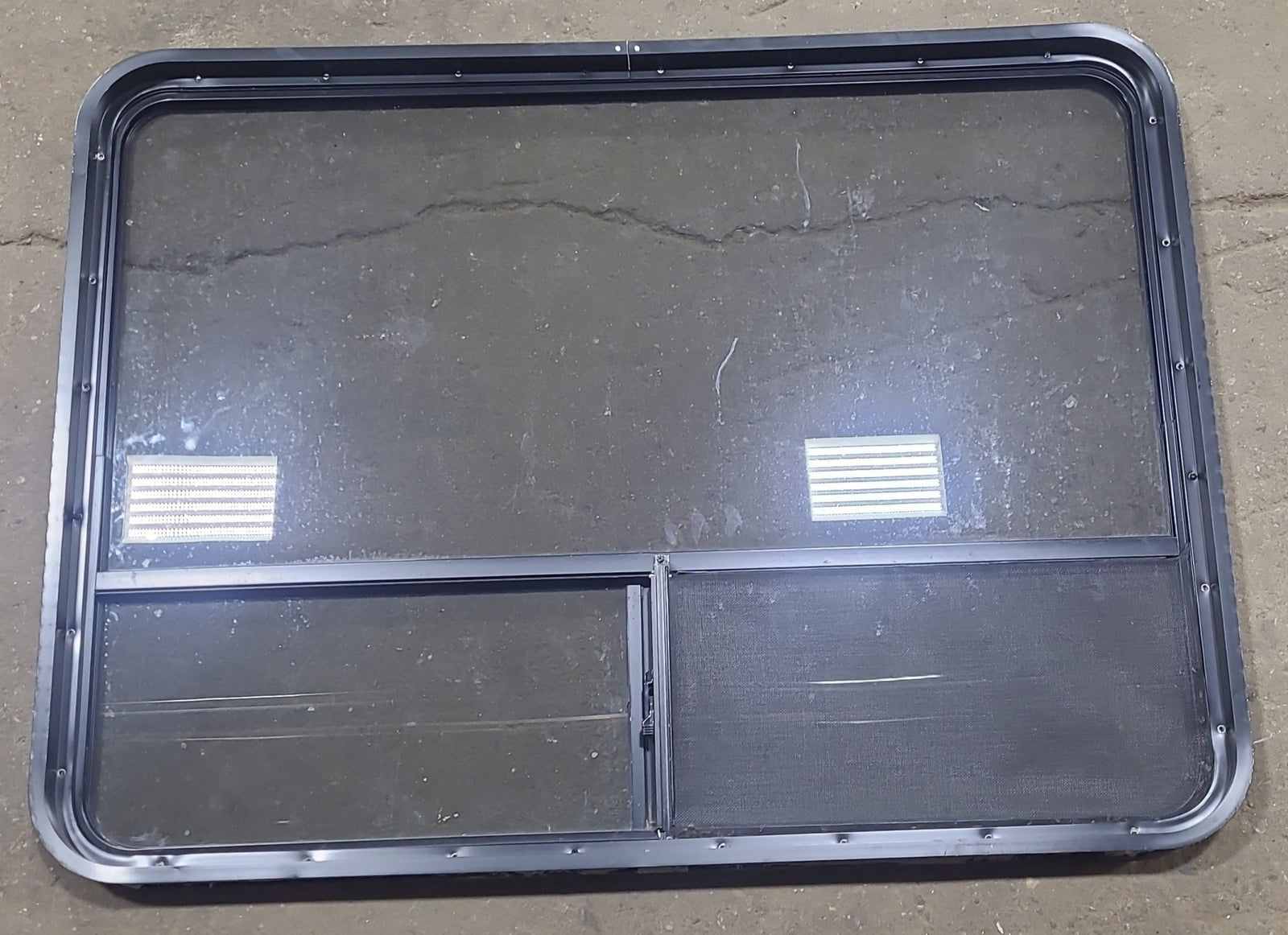 Used Black Radius Opening Window : 48 1/4