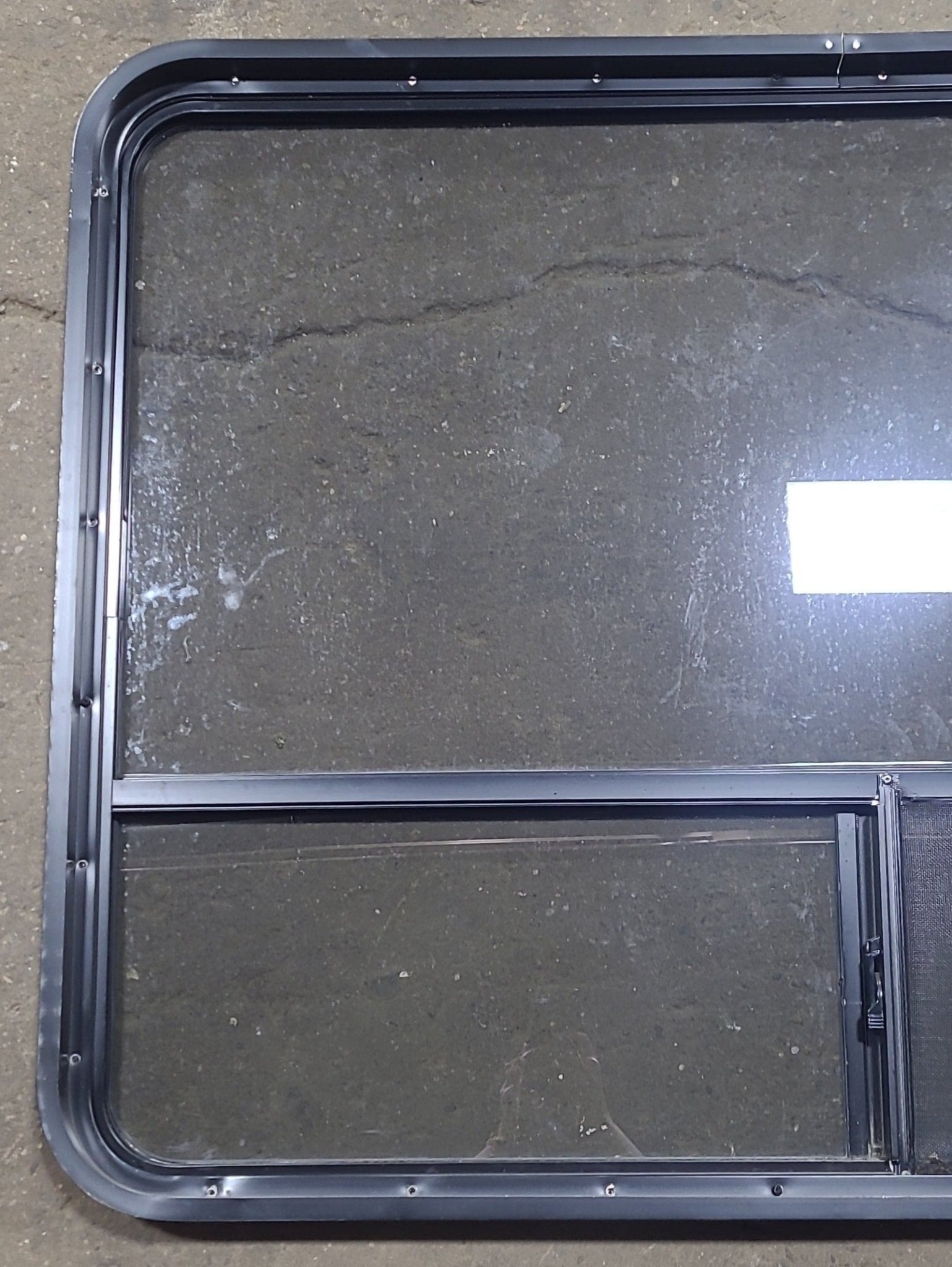 Used Black Radius Opening Window : 48 1/4