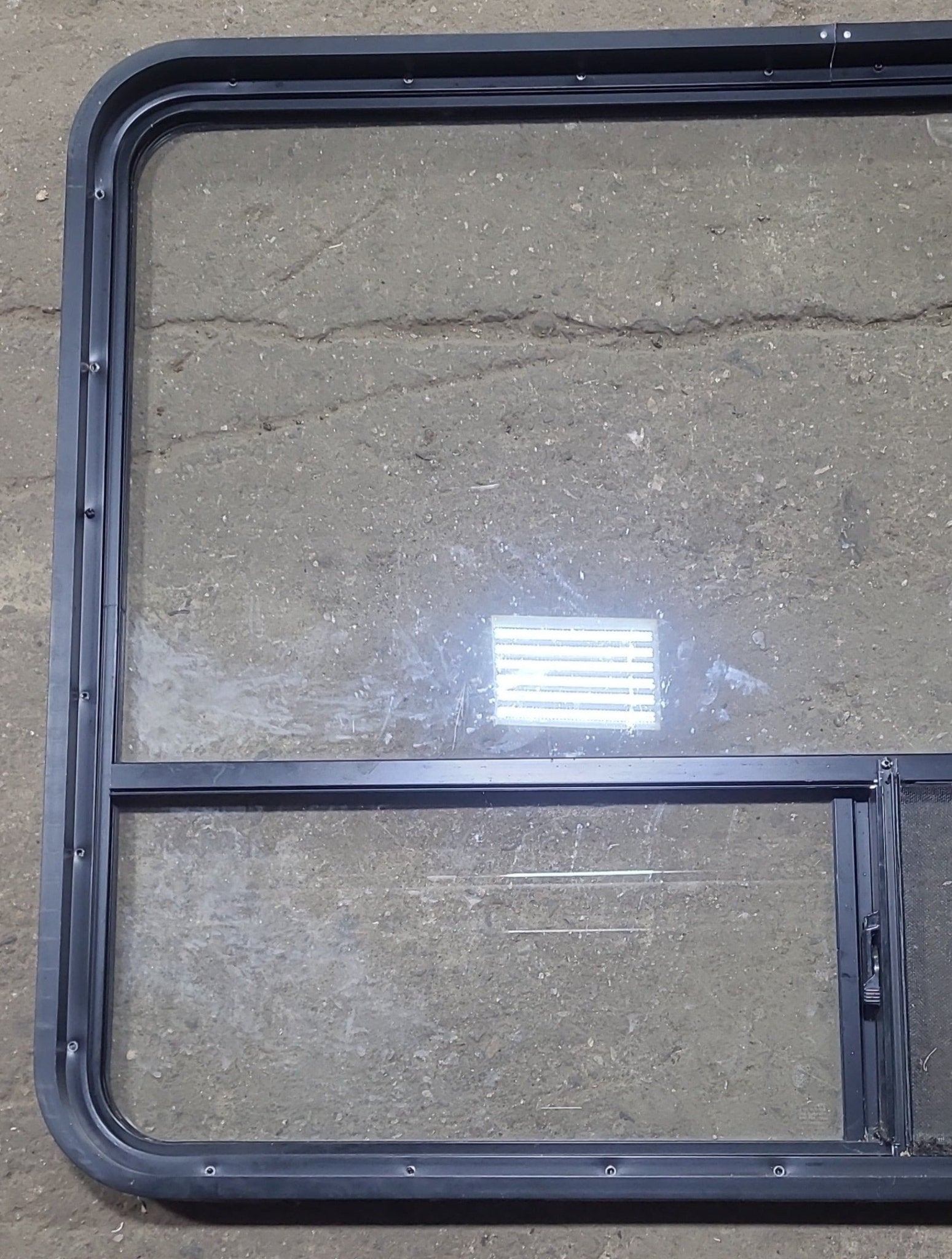 Used Black Radius Opening Window : 48 1/4