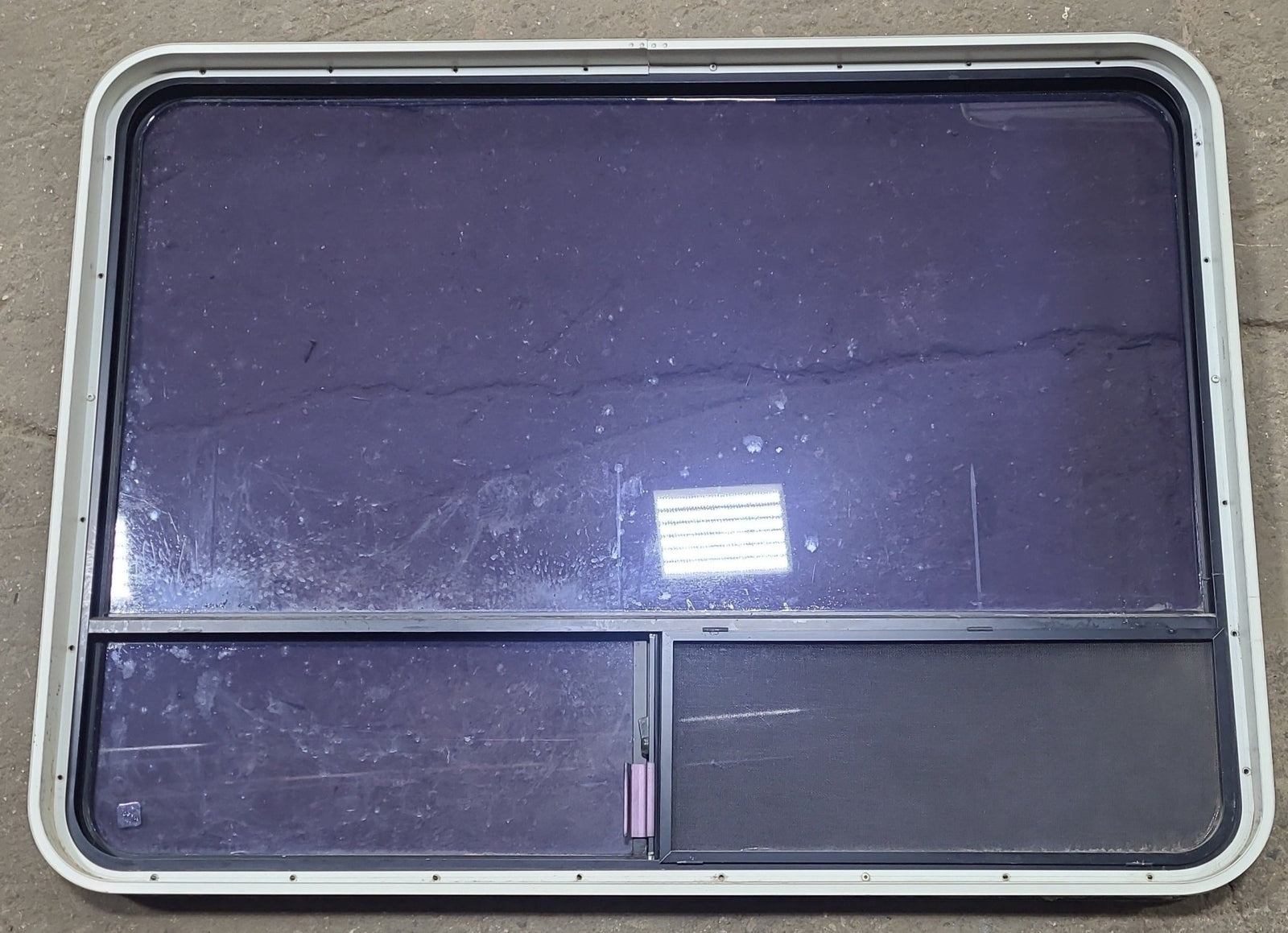 Used Black Radius Opening Window : 48 1/4