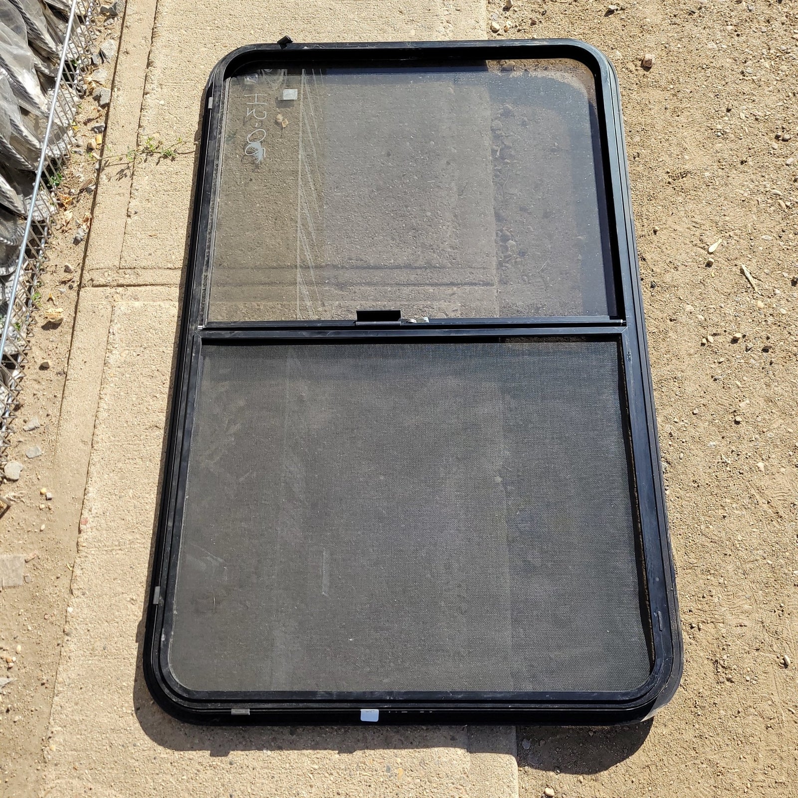 Used Black Radius Opening Window : 48 1/4 X 30 X 1 1/2