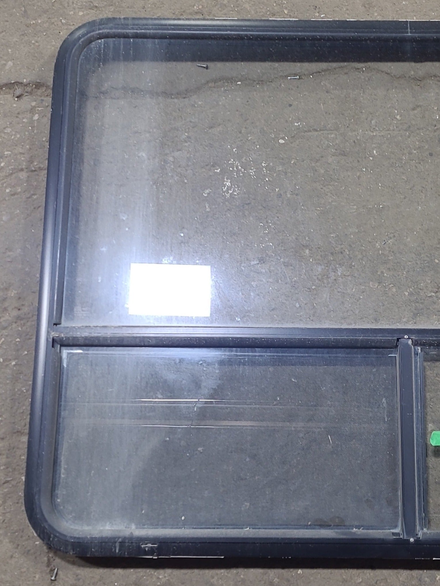 Used Black Radius Opening Window : 48 3/8