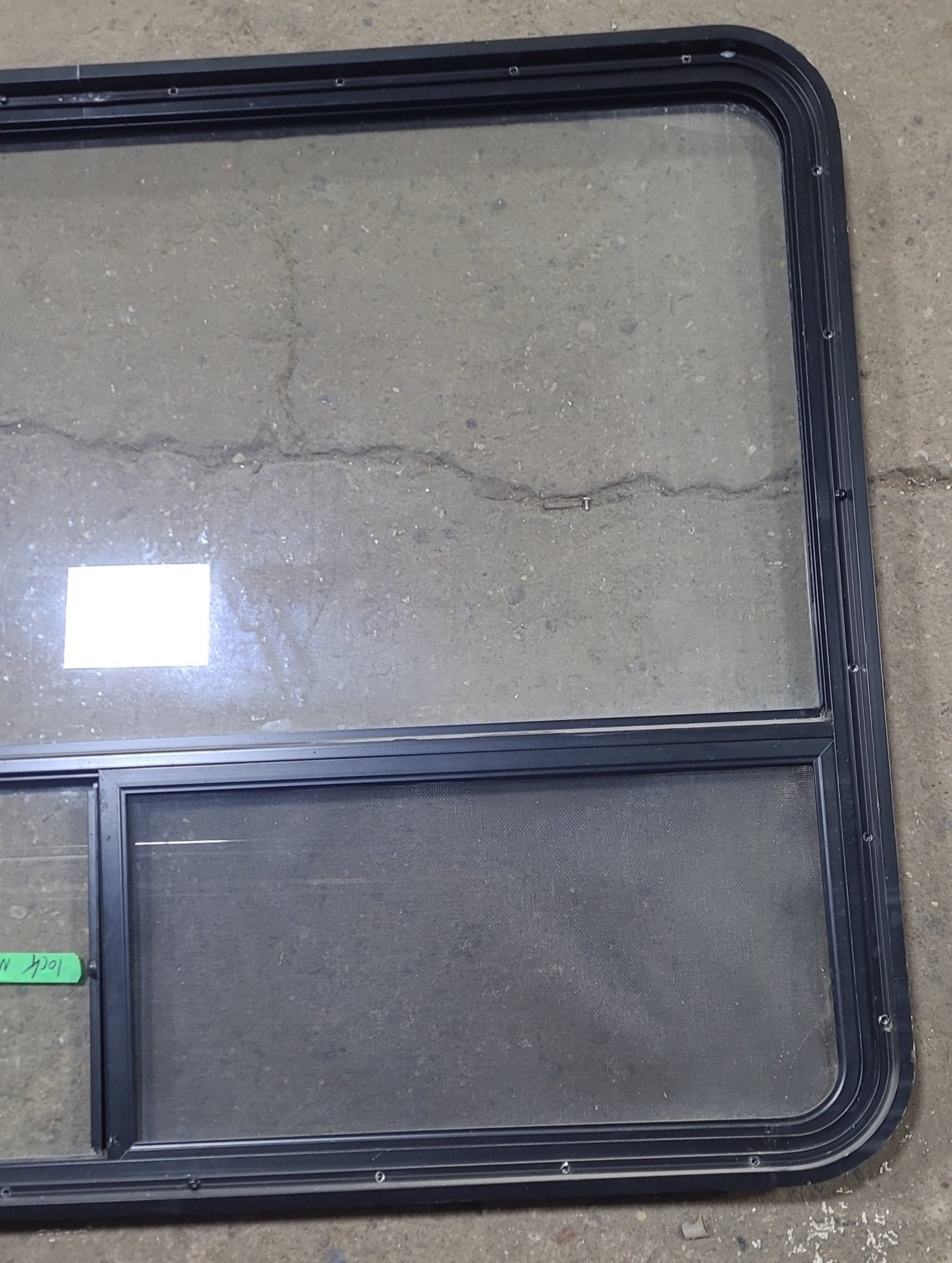 Used Black Radius Opening Window : 48 3/8