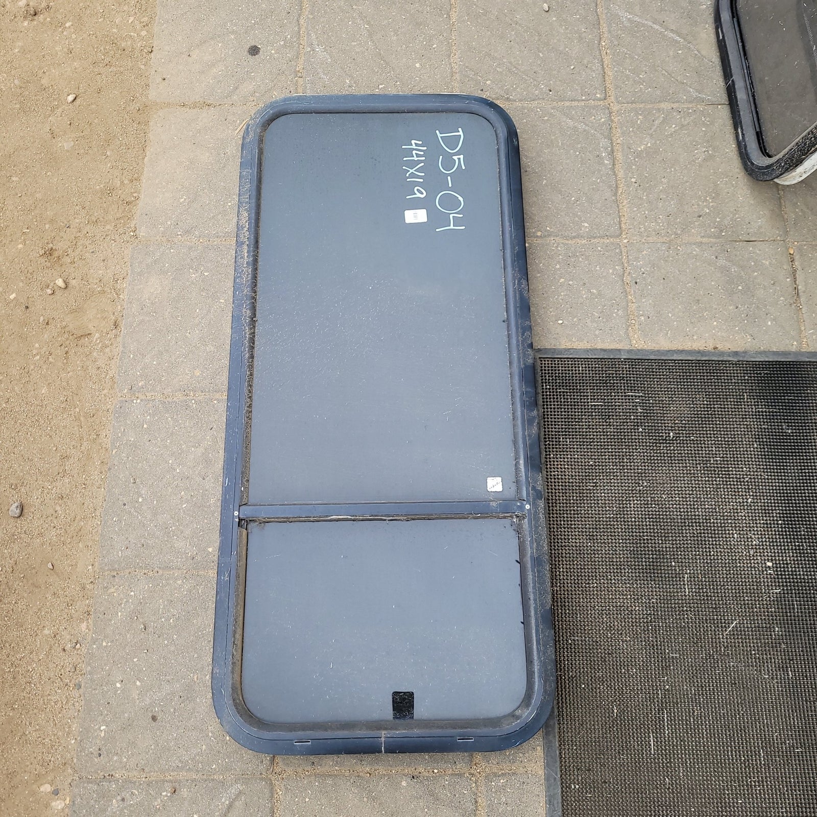 Used Black Radius Opening Window : 48 X 19 X 2