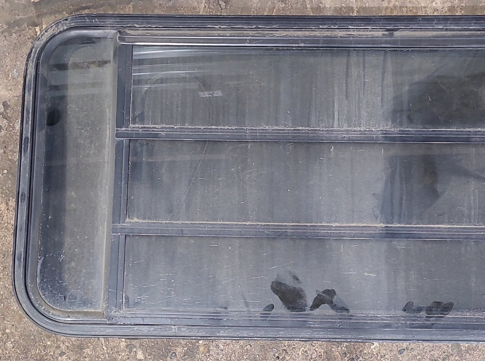 Used Black Radius Opening Window : 53 1/2