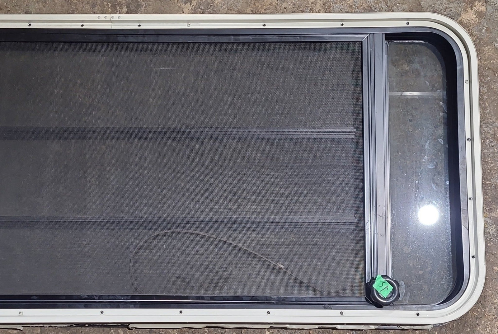 Used Black Radius Opening Window : 53 1/2