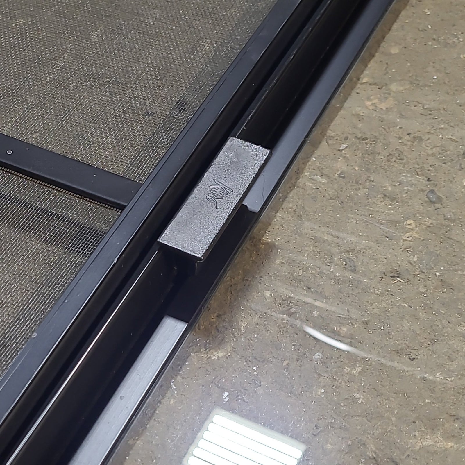 Used Black Radius Opening Window : 53 1/2