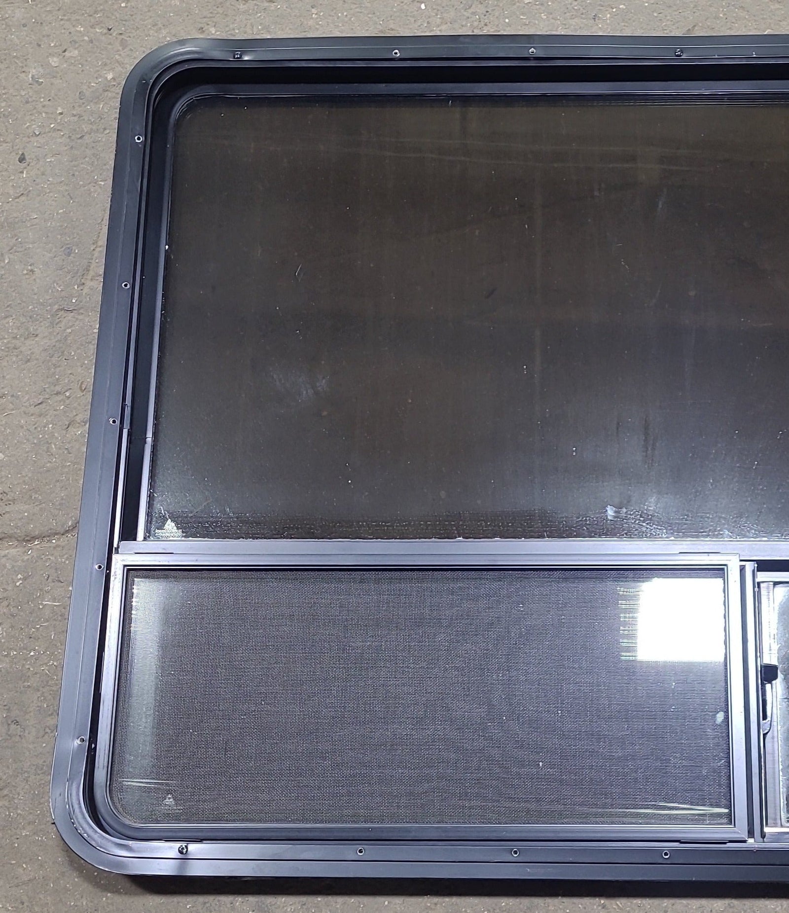 Used Black Radius Opening Window : 54 1/4