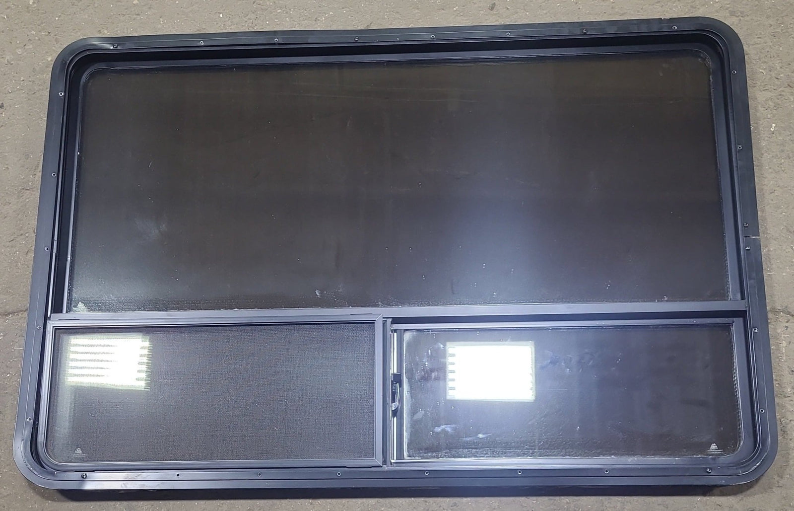 Used Black Radius Opening Window : 54 1/4