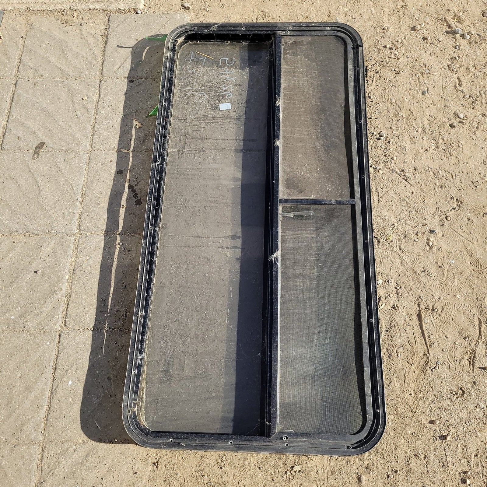 Used Black Radius Opening Window : 54 X 26 X 2