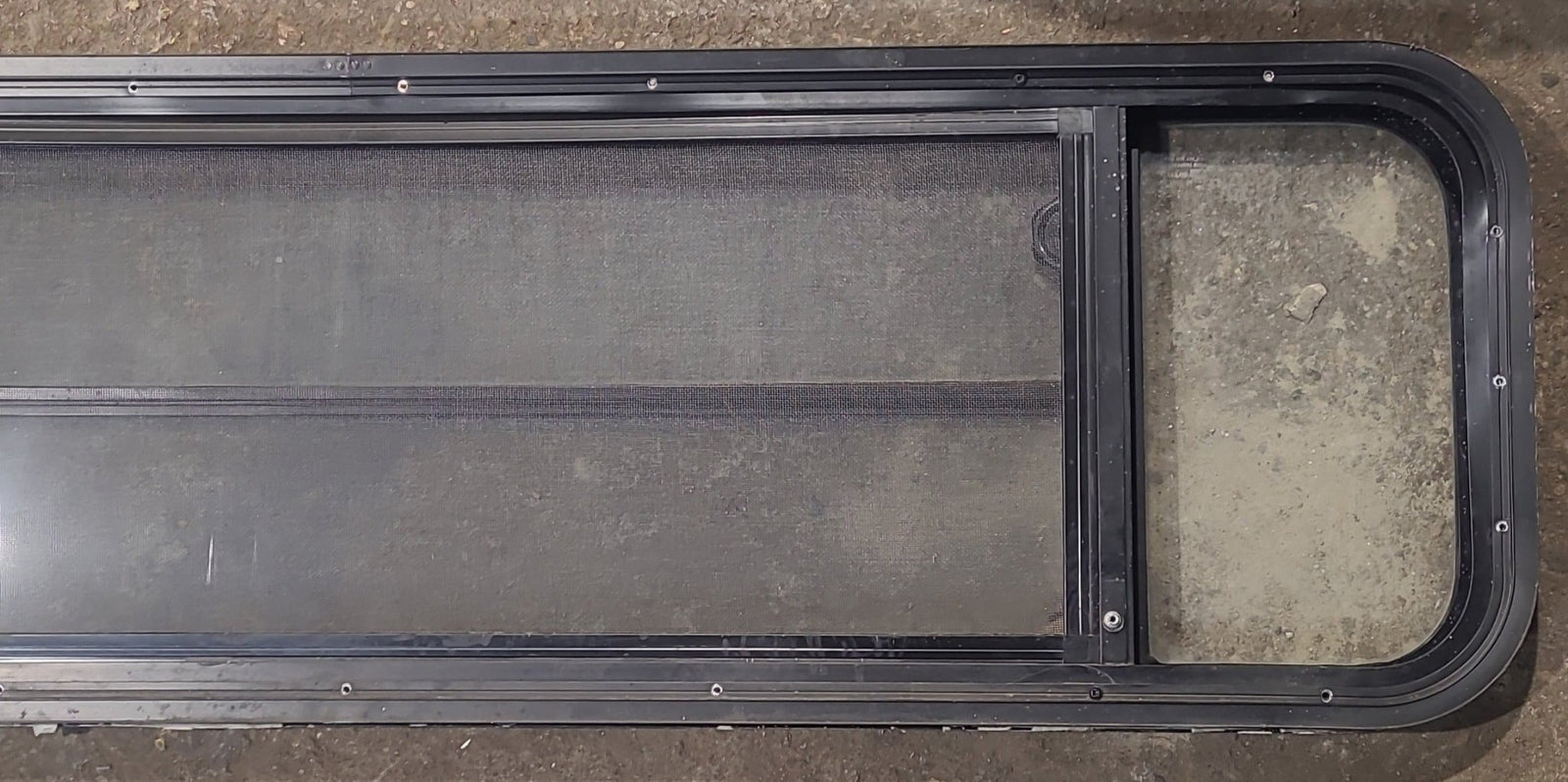 Used Black Radius Opening Window : 59 1/4