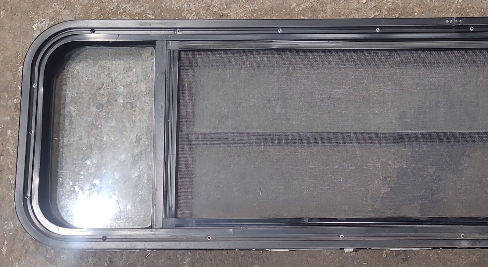 Used Black Radius Opening Window : 59 1/4