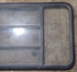 Used Black Radius Opening Window : 59 3/4" W x 26" H x 1 1/4" D - Young Farts RV Parts