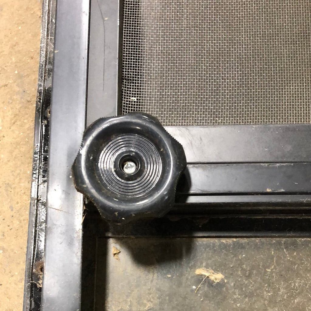 Used Black Radius Opening Window : 60 1/2" X 30" X 2" D - Young Farts RV Parts