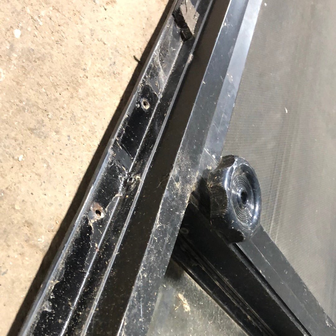 Used Black Radius Opening Window : 60 1/2" X 30" X 2" D - Young Farts RV Parts