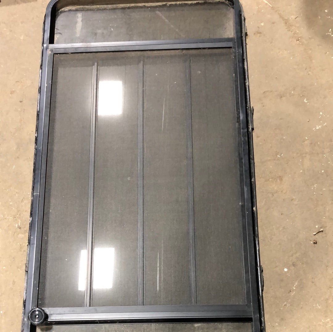Used Black Radius Opening Window : 60 1/2" X 30" X 2" D - Young Farts RV Parts